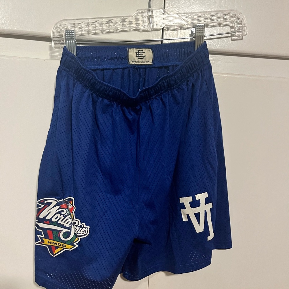 Eric Emanuel Royal Blue Athletic Shorts with Logo